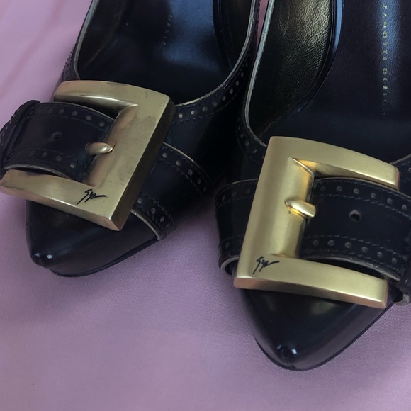 Giuseppe Zanotti dark brown buckle heels - Picture 8 of 8